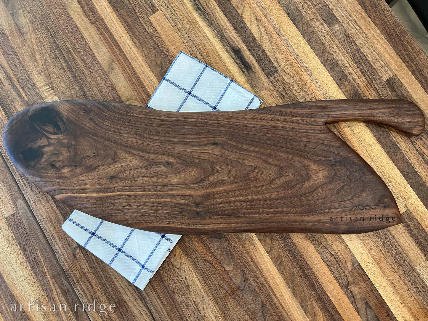 Walnut Rustic Farmhouse Charcuterie Board - #00023