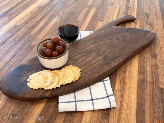 Walnut Rustic Farmhouse Charcuterie Board - #00023
