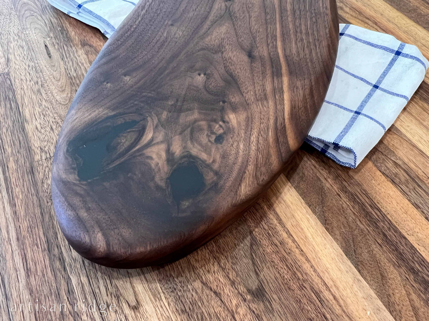 Walnut Rustic Farmhouse Charcuterie Board - #00023