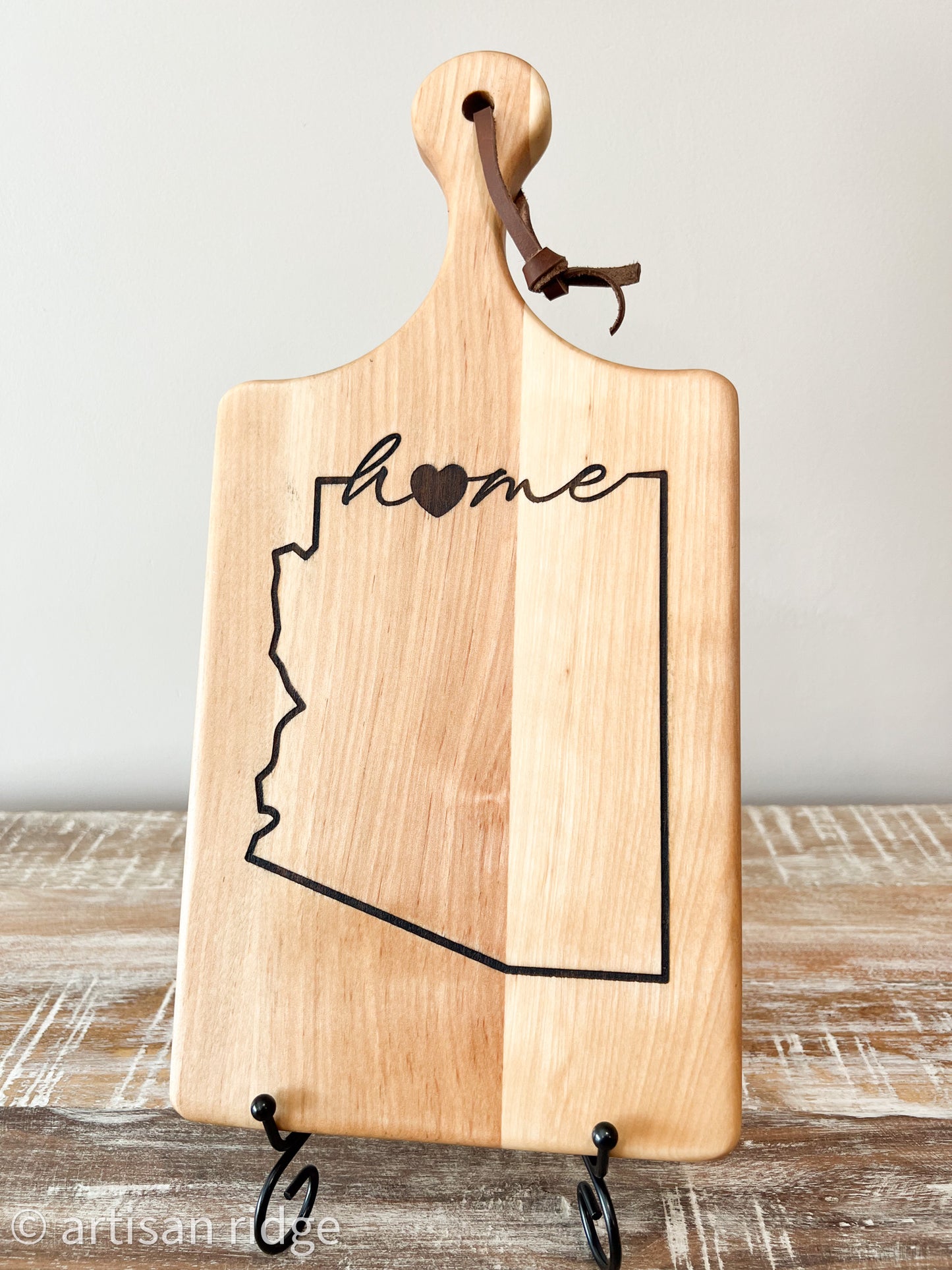 Birch Mini Charcuterie Board with Leather Cord | Home Decor